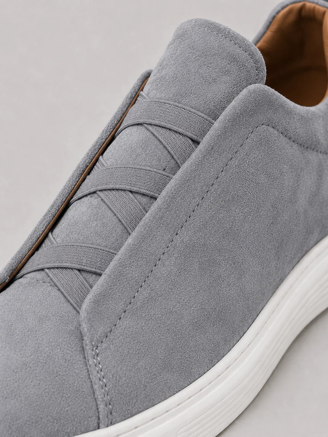 Baskets en Toile à Enfiler Homme Mocassins Slip-On