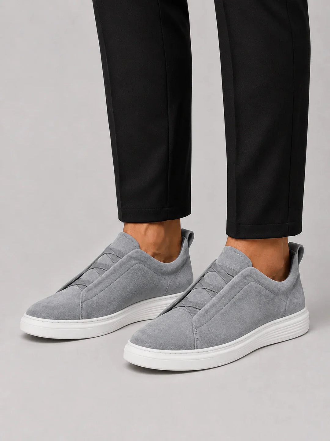 Baskets en Toile à Enfiler Homme Mocassins Slip-On