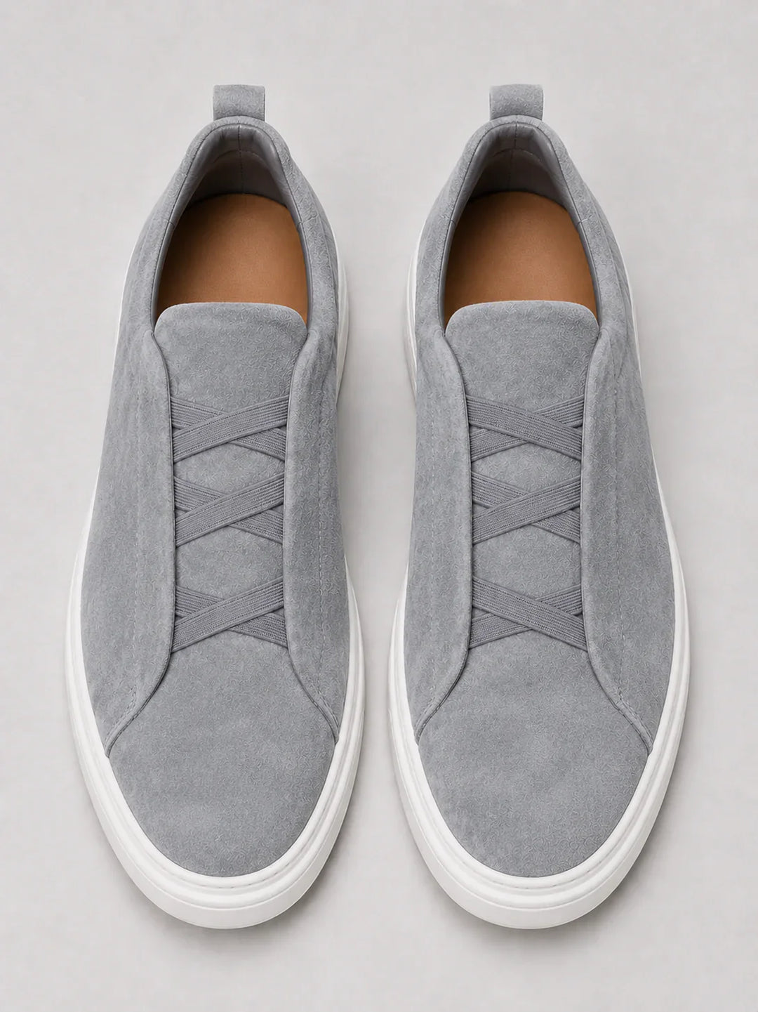 Baskets en Toile à Enfiler Homme Mocassins Slip-On