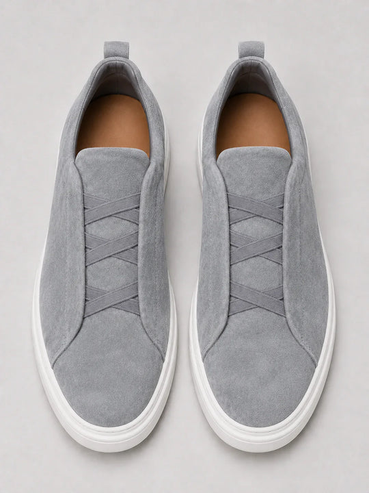 Baskets en Toile à Enfiler Homme Mocassins Slip-On