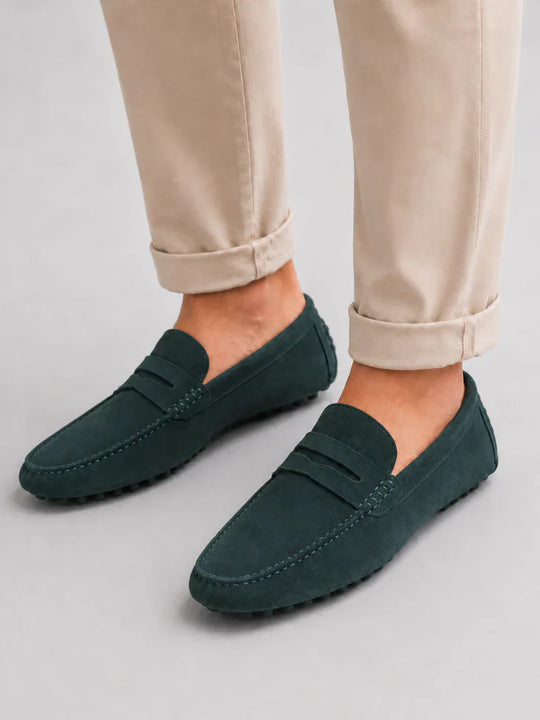 Mocassins Penny en Daim Classiques Homme à Enfiler