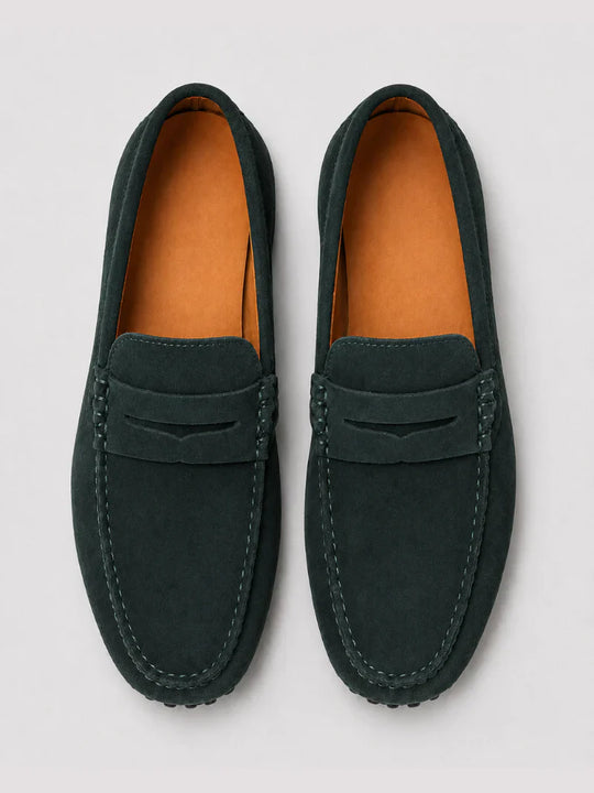 Mocassins Penny en Daim Classiques Homme à Enfiler