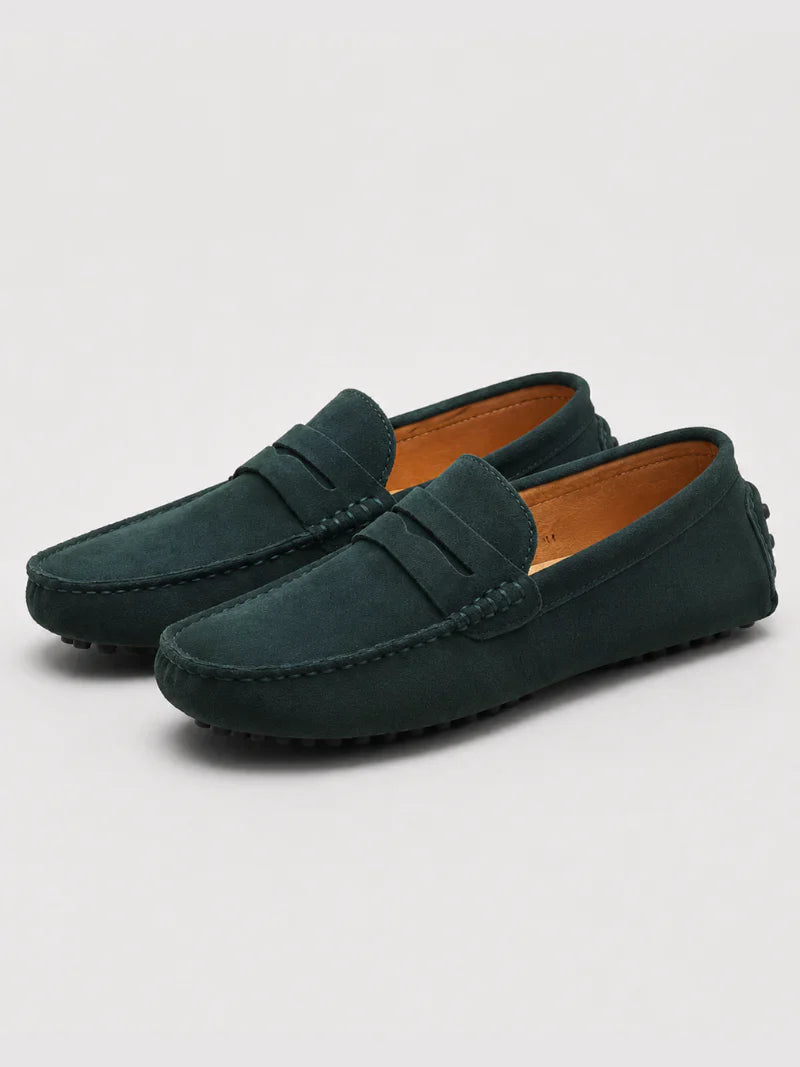 Mocassins Penny en Daim Classiques Homme à Enfiler