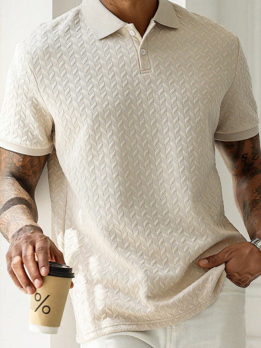 Polo Classique Uni Homme Manches Courtes Casual