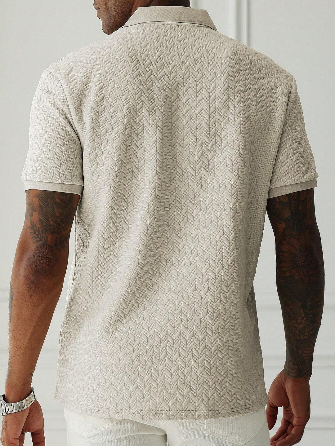 Polo Classique Uni Homme Manches Courtes Casual