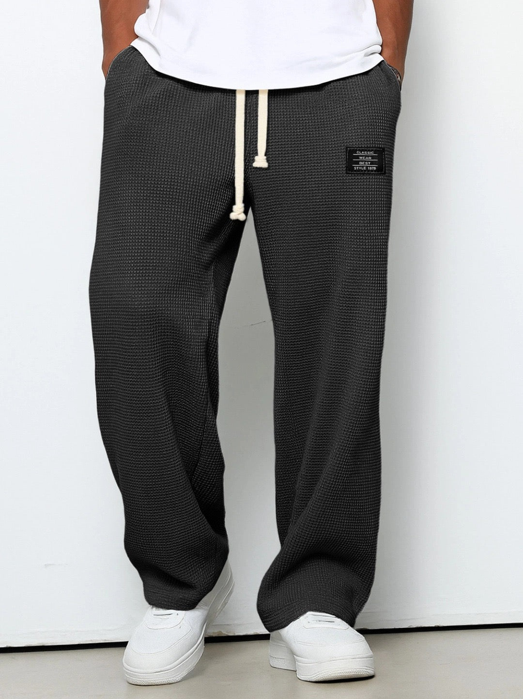 Pantalon Relaxed Homme Respirant Casual Tissu Confort