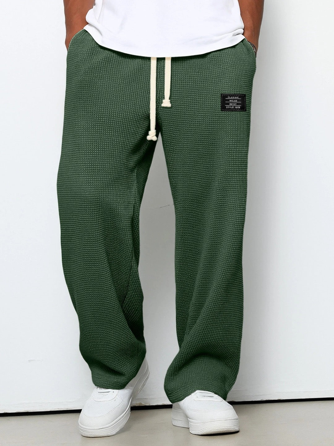 Pantalon Relaxed Homme Respirant Casual Tissu Confort