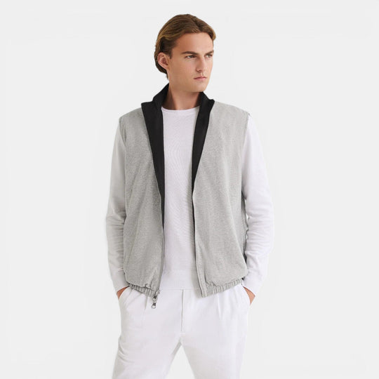 Gilet Réversible Classique Homme Élégant Costume