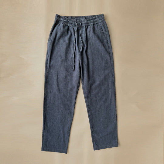Pantalon en Lin Décontracté Homme Cordon Été Plage