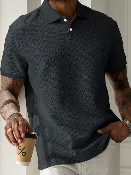 Polo Classique Uni Homme Manches Courtes Casual