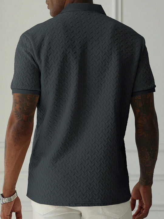 Polo Classique Uni Homme Manches Courtes Casual