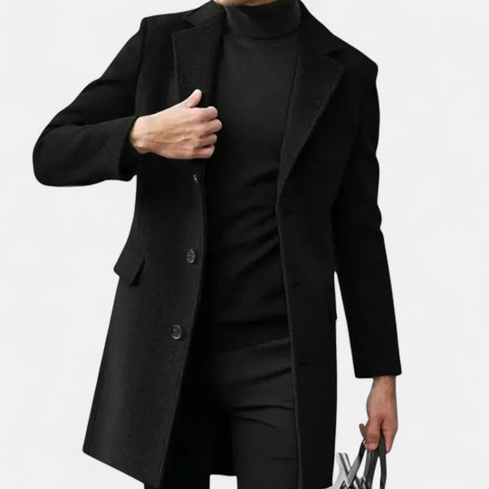 Manteau en Laine Heritage Homme Élégant Manteau d&