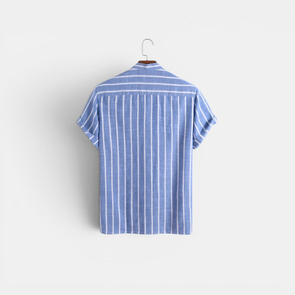 Chemise en Lin Légère Homme Été Button-Down Boutonnée
