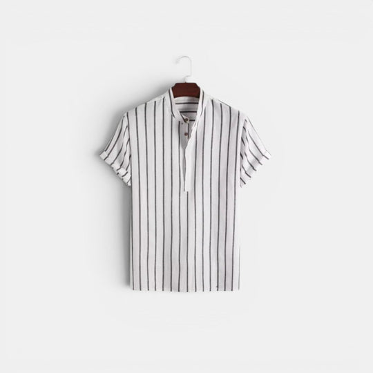 Chemise en Lin Légère Homme Été Button-Down Boutonnée
