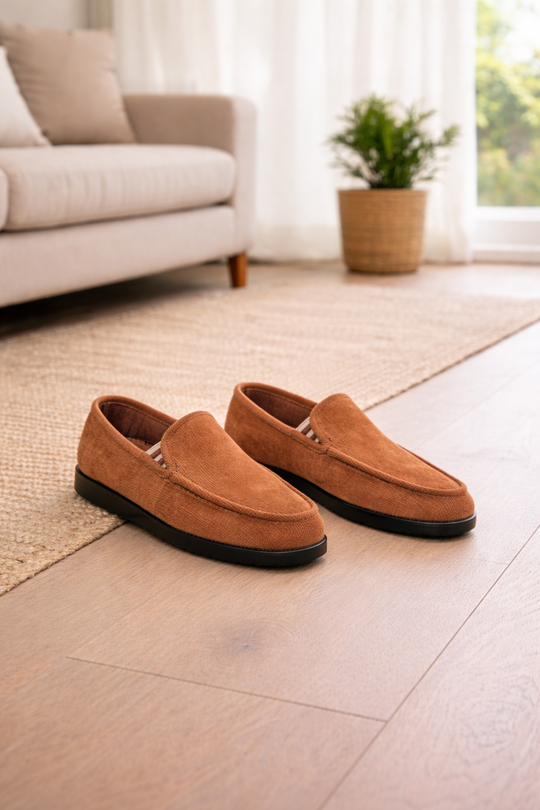 Mocassins en Maille à Enfiler Homme Baskets Confort
