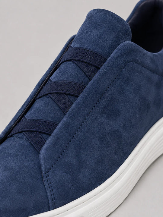 Baskets en Toile à Enfiler Homme Mocassins Slip-On