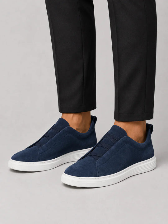Baskets en Toile à Enfiler Homme Mocassins Slip-On