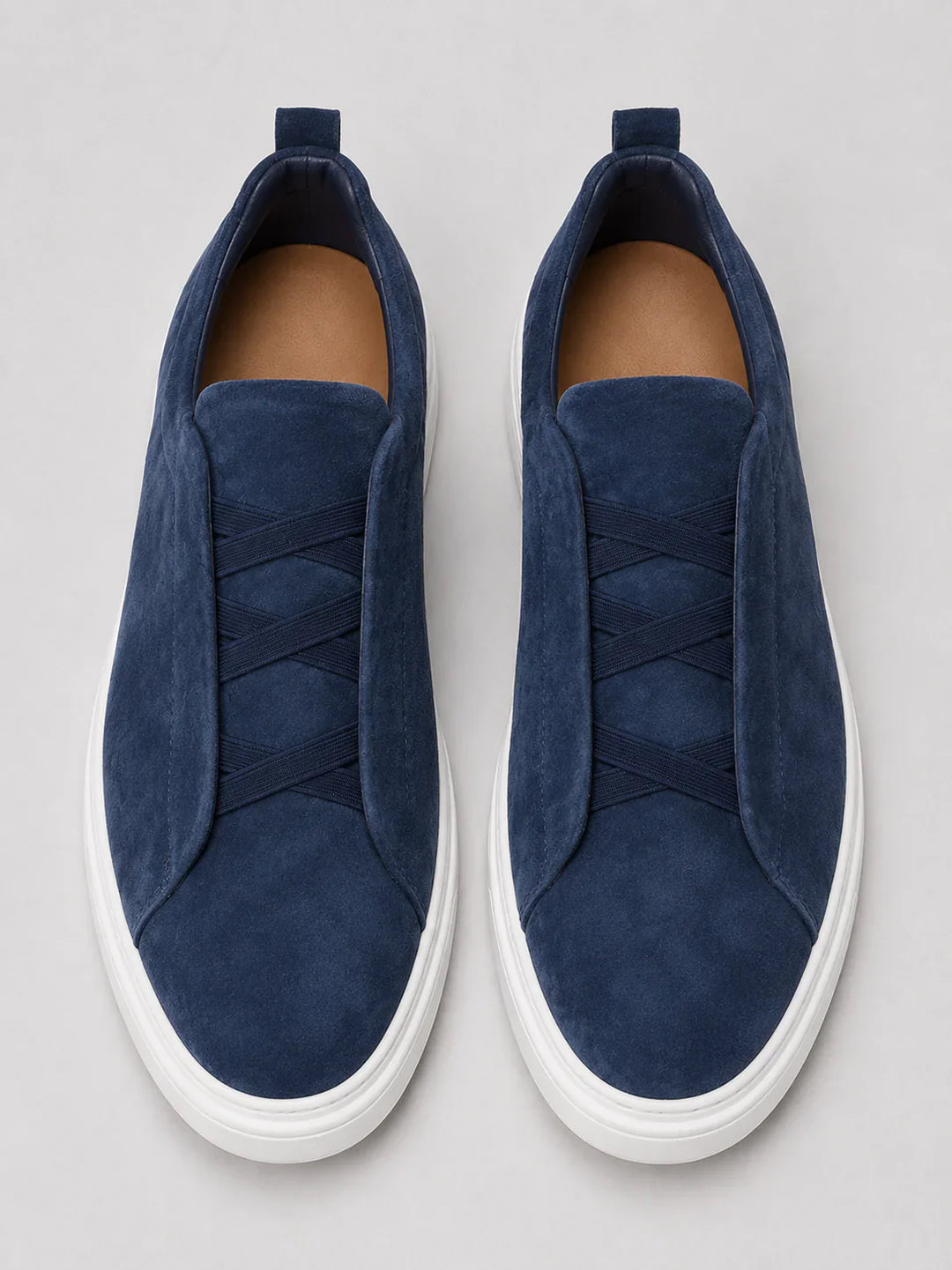 Baskets en Toile à Enfiler Homme Mocassins Slip-On