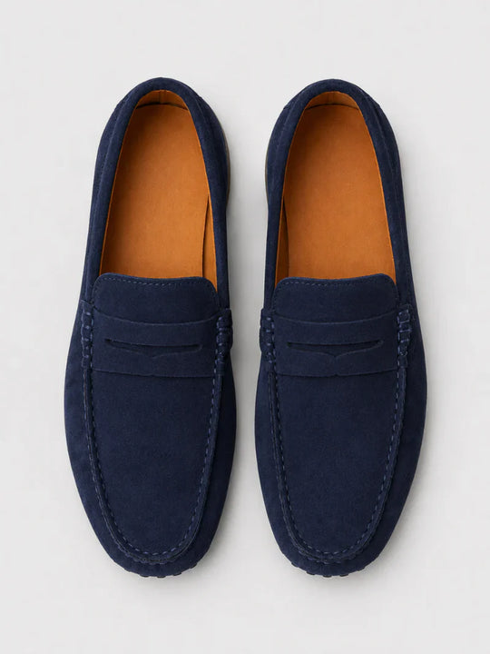 Mocassins Penny en Daim Classiques Homme à Enfiler