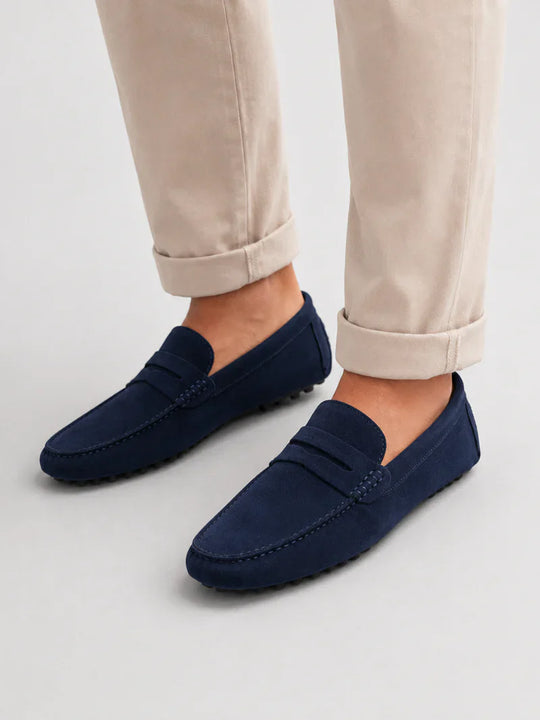 Mocassins Penny en Daim Classiques Homme à Enfiler