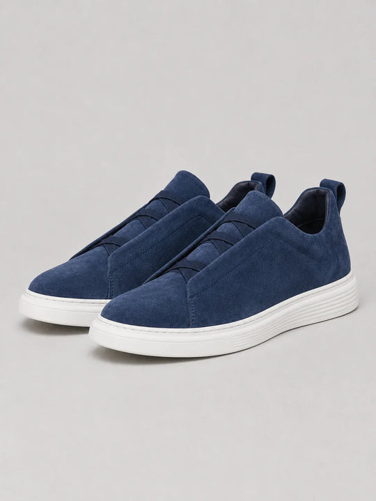 Baskets en Toile à Enfiler Homme Mocassins Slip-On