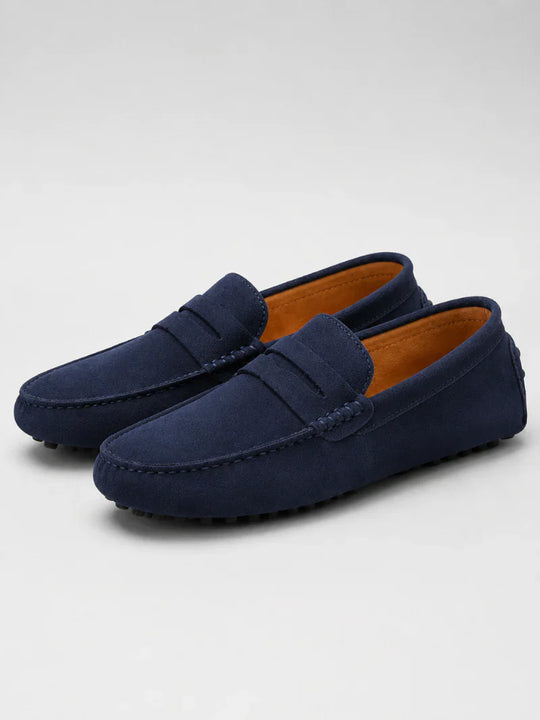 Mocassins Penny en Daim Classiques Homme à Enfiler