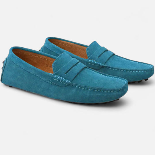 Mocassins Conducteur en Daim Homme à Enfiler Slip-On