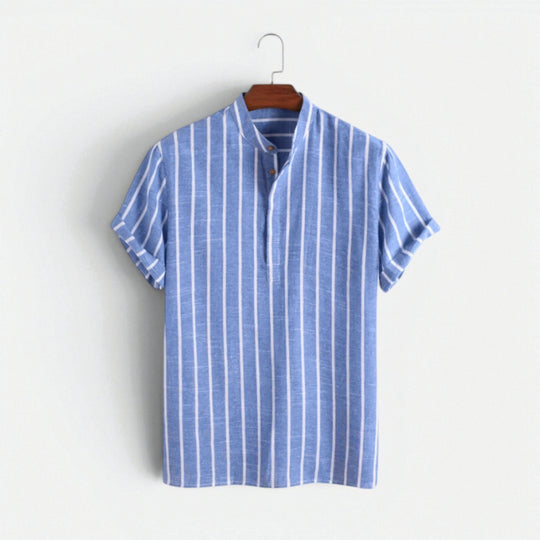 Chemise en Lin Légère Homme Été Button-Down Boutonnée