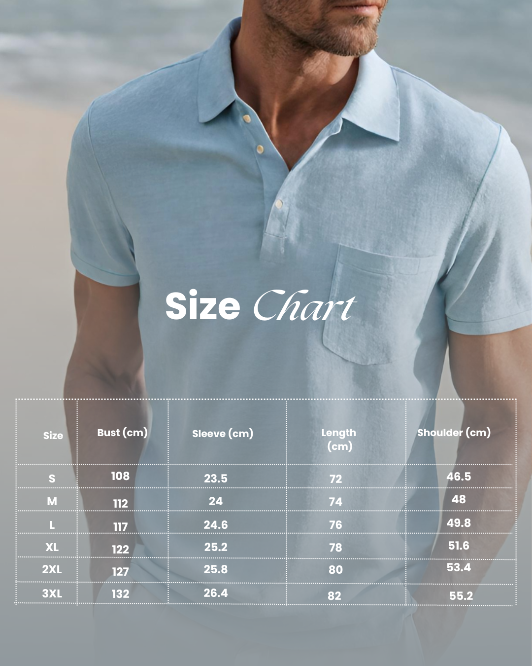 Polo en Coton Homme Manches Courtes Été Casual