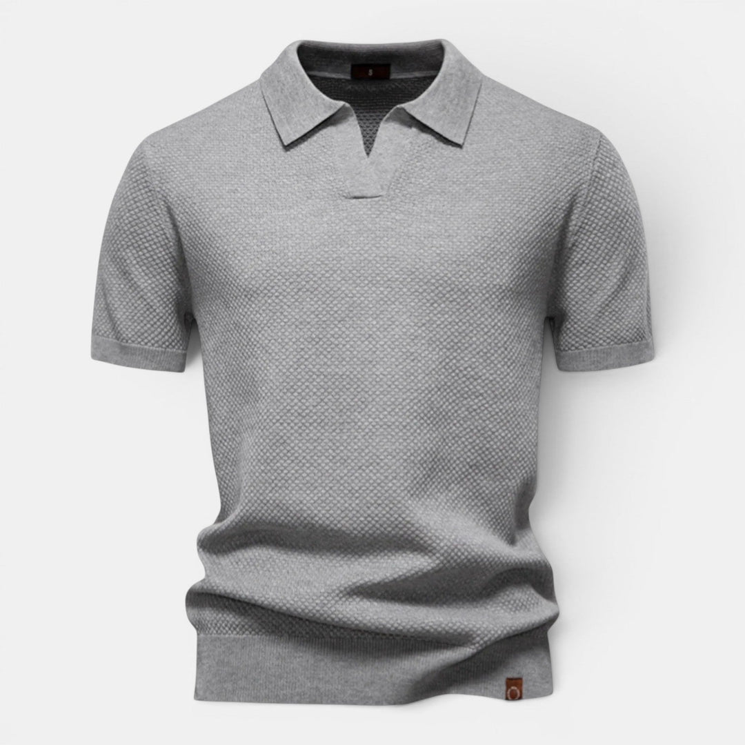Polo en Maille Slim Homme Été Manches Courtes