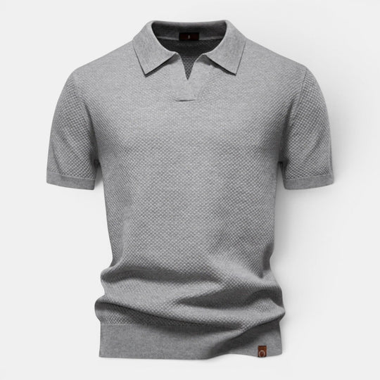 Polo en Maille Slim Homme Été Manches Courtes