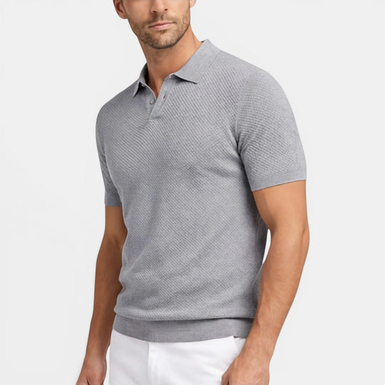Polo en Maille Slim Homme Été Manches Courtes