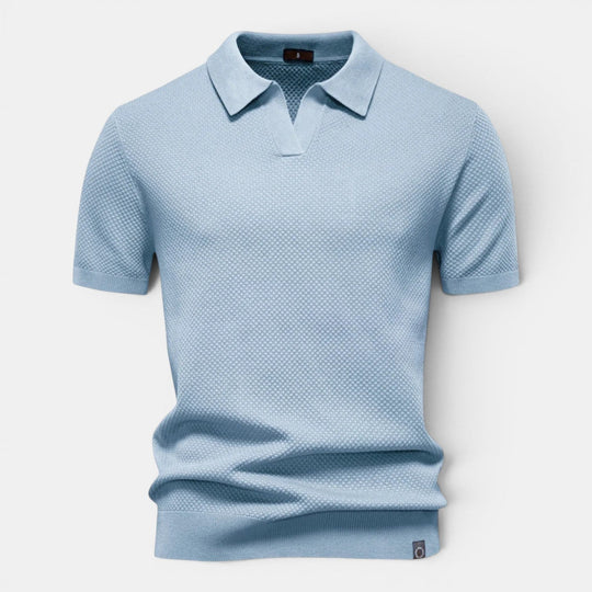 Polo en Maille Slim Homme Été Manches Courtes