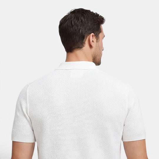Polo en Maille Slim Homme Été Manches Courtes