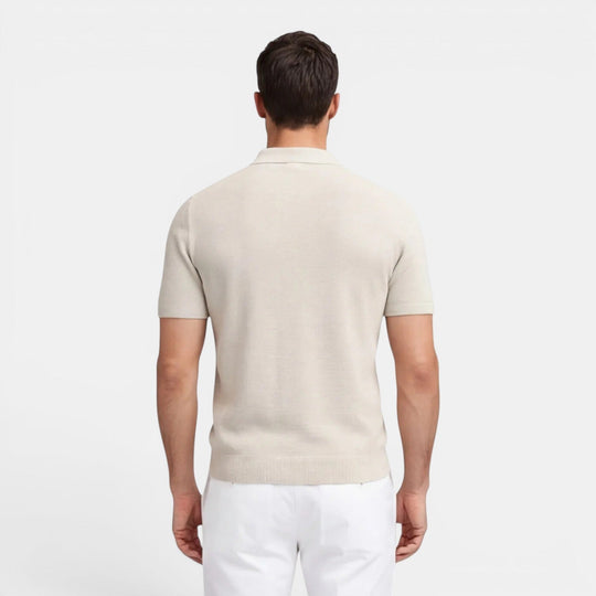Polo en Maille Slim Homme Été Manches Courtes