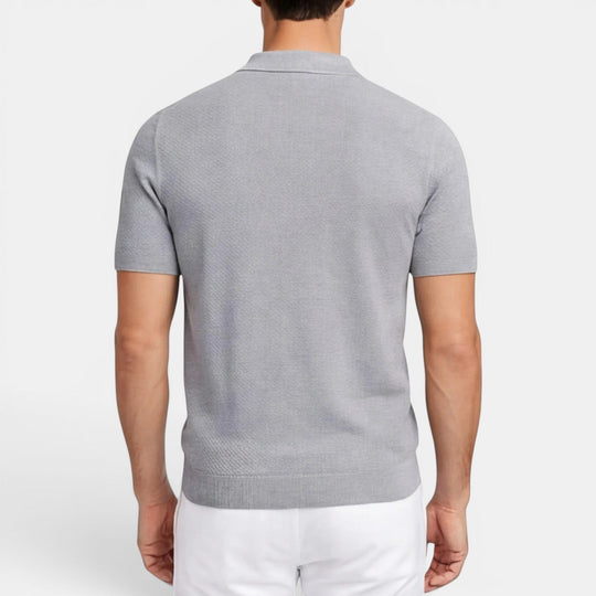 Polo en Maille Slim Homme Été Manches Courtes