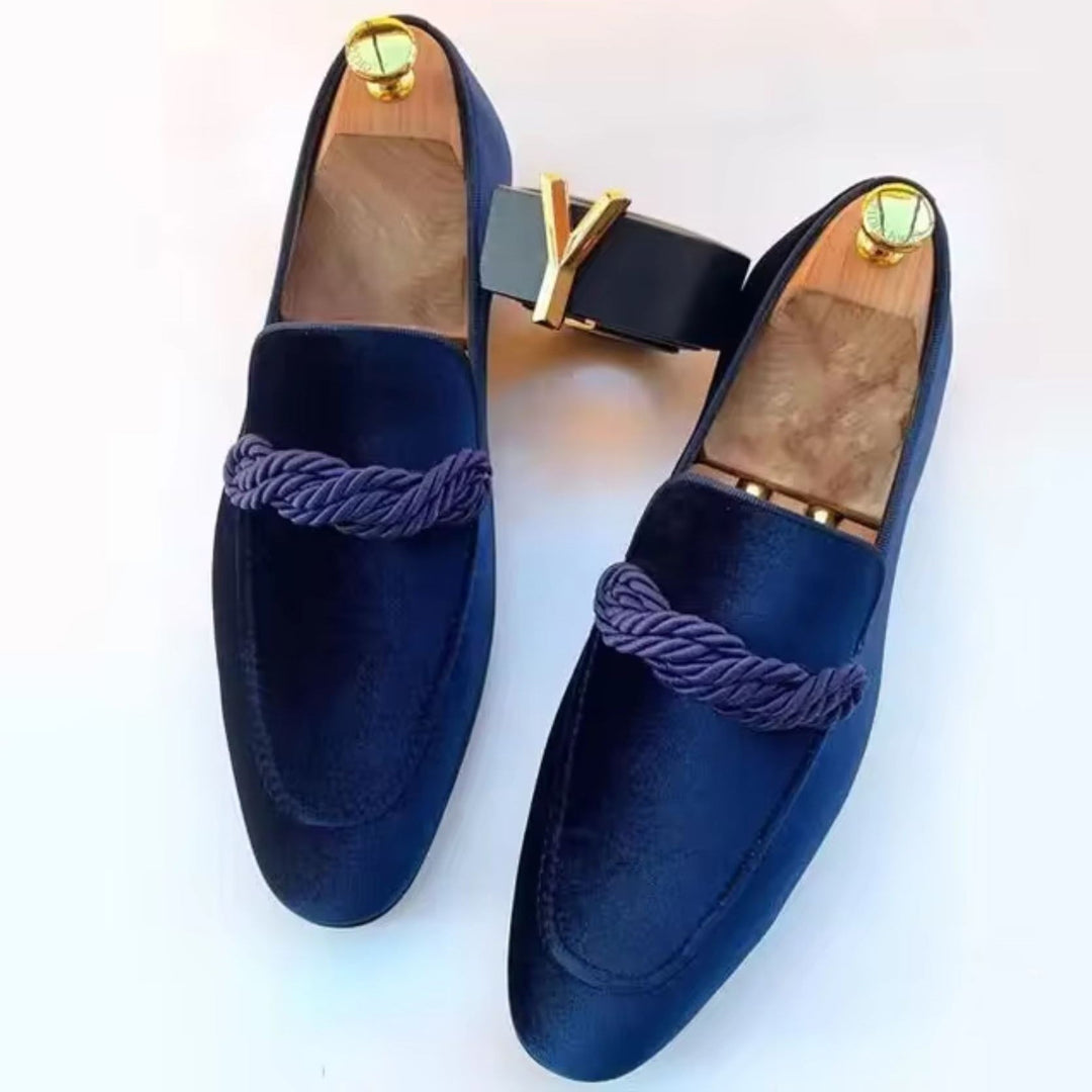 Mocassins en Velours Élégants Homme à Enfiler Slip-On
