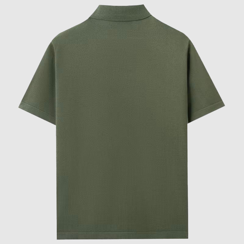 Chemise en Maille Homme Manches Courtes Élégante Été