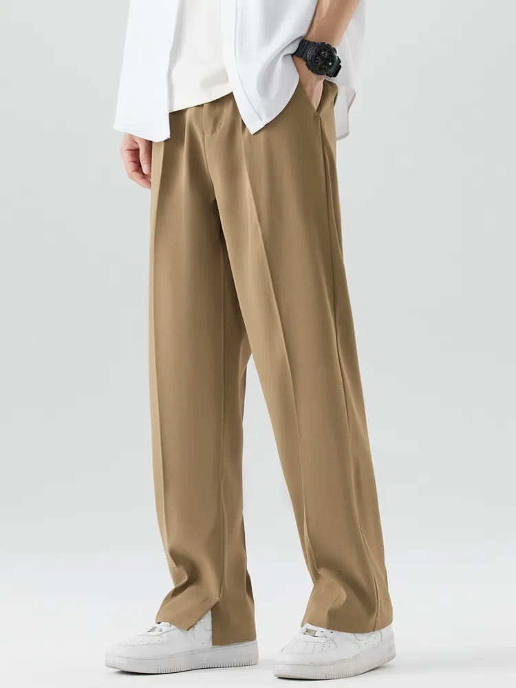 Chino Casual Classique Homme Élégant Pantalon Tissu