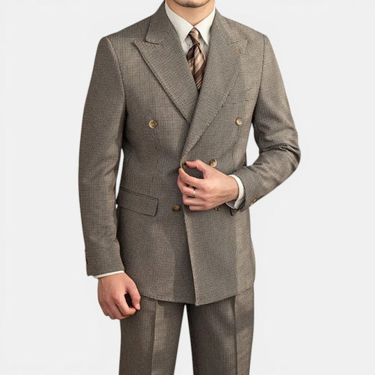 Costume Vintage Deux Pièces Homme Élégant Business Set