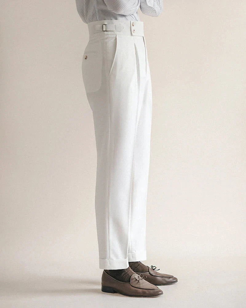 Pantalon de Costume à Pinces Homme Cintré Business