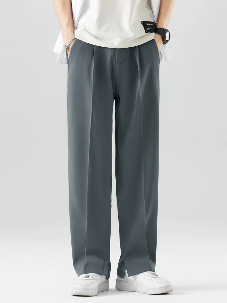 Chino Casual Classique Homme Élégant Pantalon Tissu