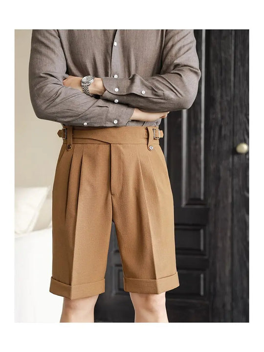 Short en Coton Décontracté Homme Été Plage Droit