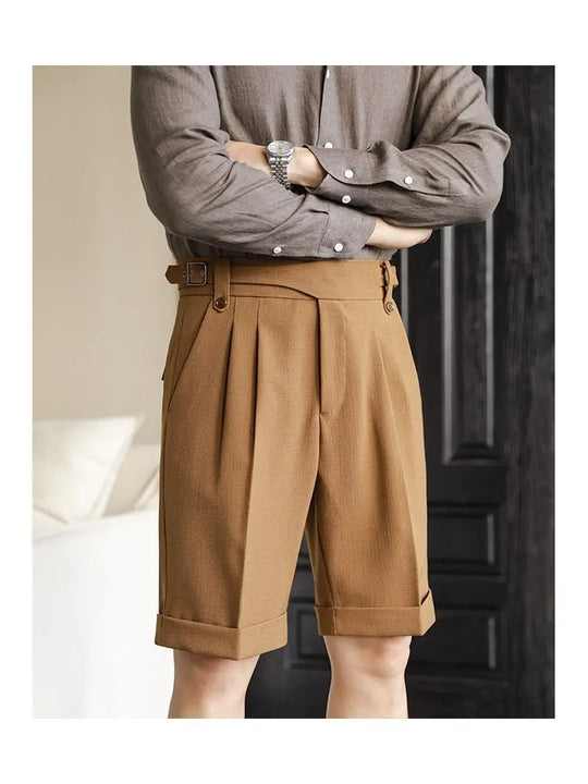Short en Coton Décontracté Homme Été Plage Droit