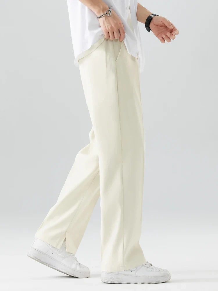 Chino Casual Classique Homme Élégant Pantalon Tissu