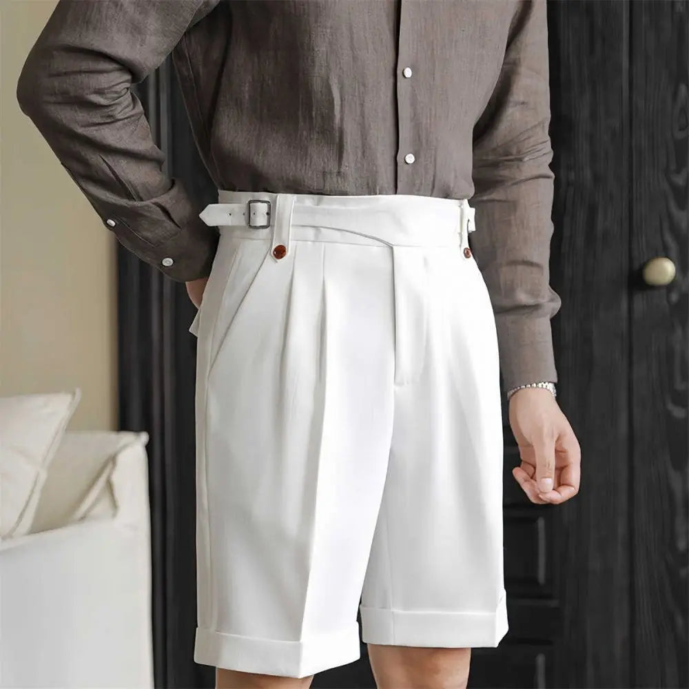 Short en Coton Décontracté Homme Été Plage Droit