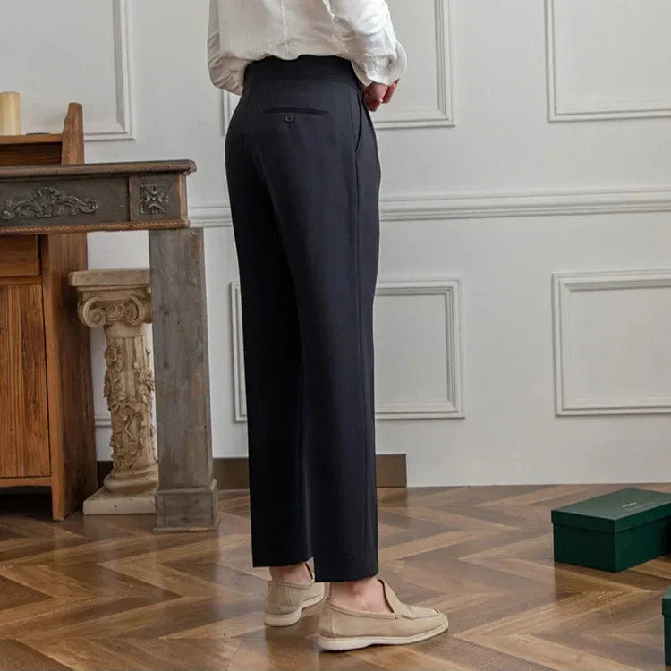 Pantalon Droit Homme Costume Élégant Business Affaires