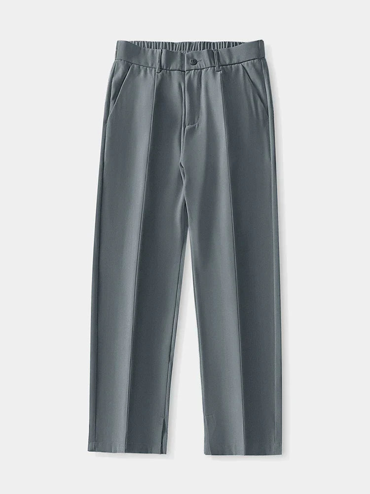 Chino Casual Classique Homme Élégant Pantalon Tissu