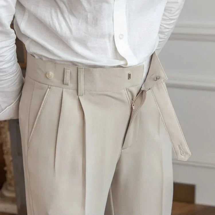 Pantalon Droit Homme Costume Élégant Business Affaires