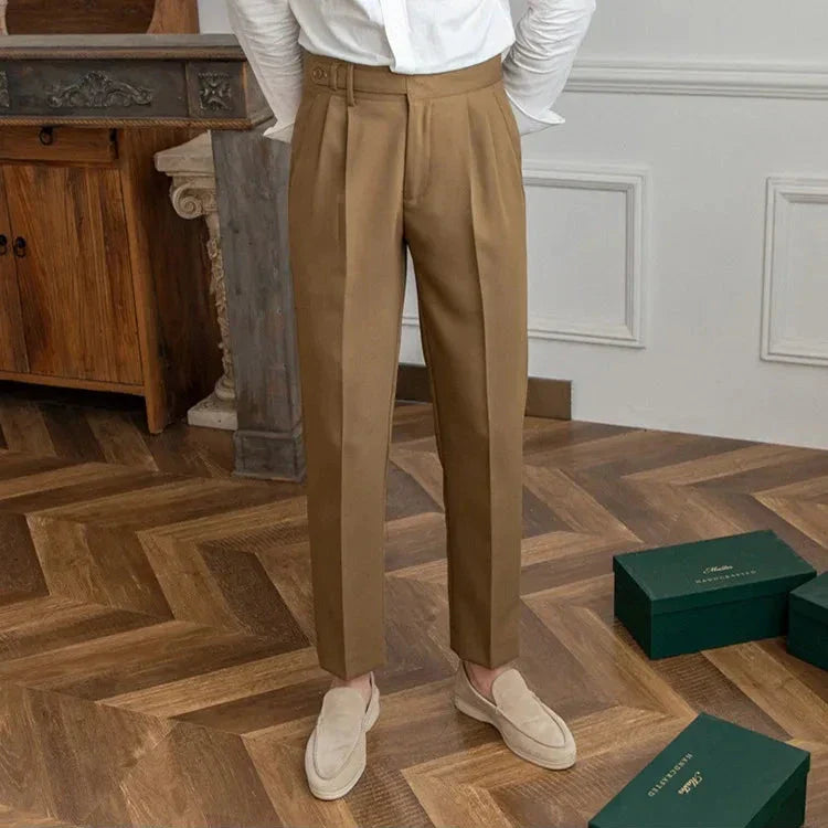 Pantalon Droit Homme Costume Élégant Business Affaires